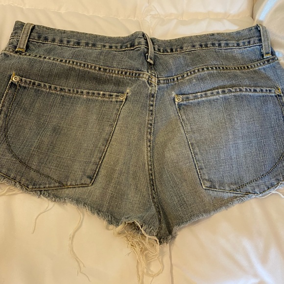 PaperDenim&Cloth Distressed Button Fly Shorts - Picture 2 of 4